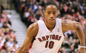 Former Trojan DeMar DeRozan had 36 points in a 118-105 loss to the Clippers Friday. (Photo courtesy: Operation Sports)